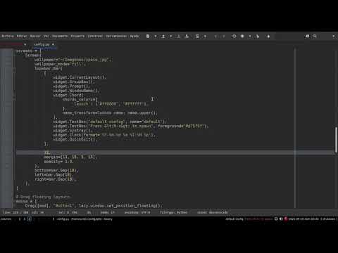 Qtile change bar position