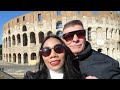 Exploring ROME ITALY First Time Riding HORSE CARRIAGE To COLOSSEUM FILIPINA BRITISH COUPLE
