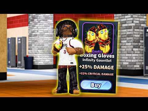 Getting The Most POWERFUL GLOVES In Roblox Fight in A School