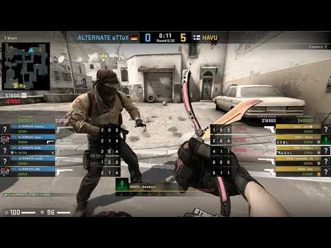 ESports - CS:GO, ALTERNATE aTTaX vs HAVU, LOOT.BET Season 3 (19th of August 2019), Dust2 - Map 2