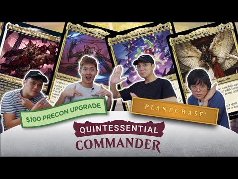 $100 MOM Precon Upgrade PLANECHASE! Gimbal v Brimaz v Bright-Palm v Kasla MTG EDH Commander gameplay
