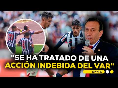 Presidente de la Conar reconoce error en aplicación del VAR en partido entre UTC y Alianza #FCCRPP