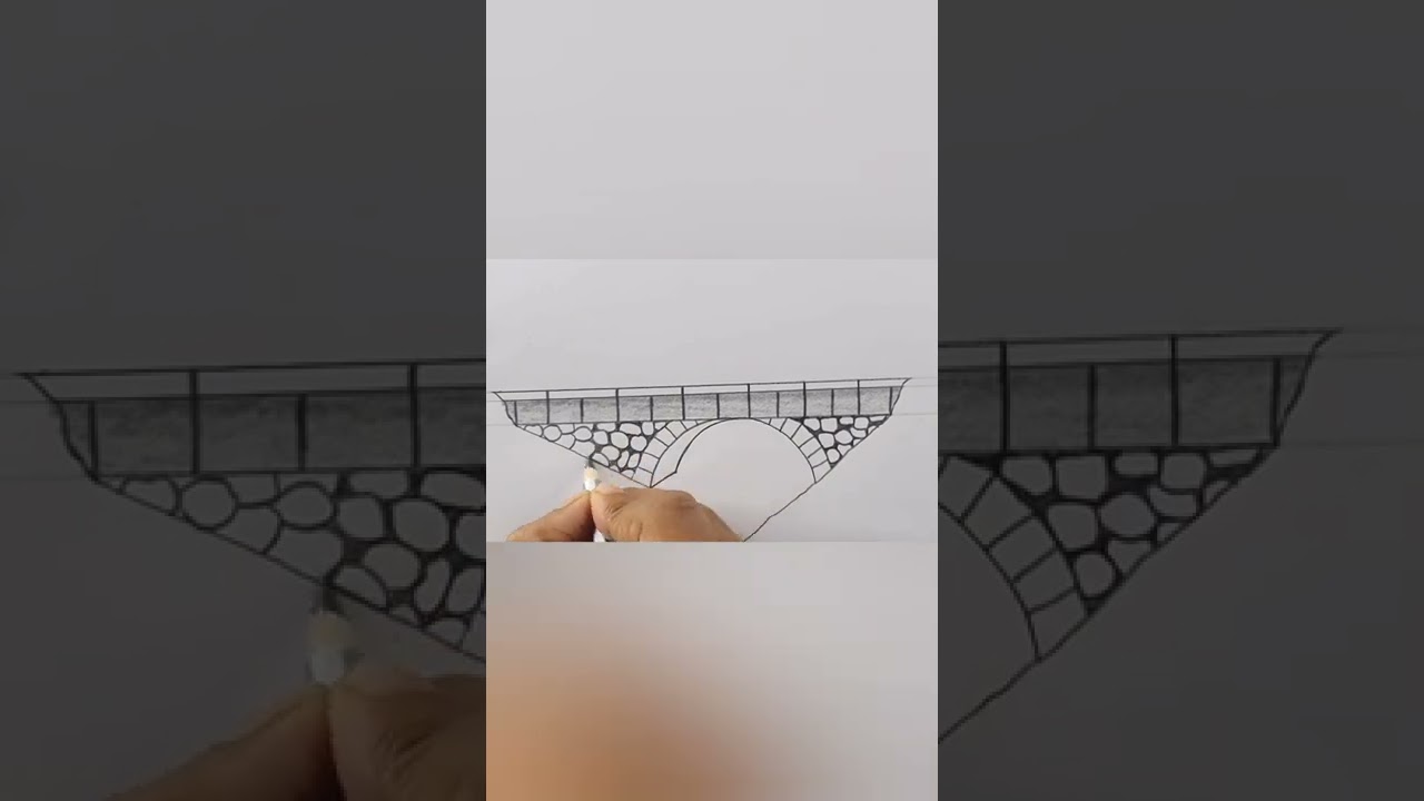 river bridge drawing#shorts #drawing #painting #artist #art #aryan #paint #drawingforkids #india