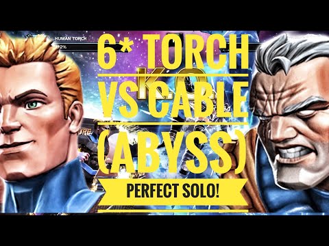 6* R3 Torch Vs Cable (Abyss) Perfect Solo. Abyss of Legends. MCOC