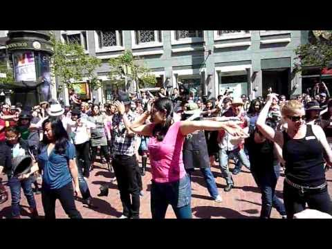 Michael Jackson Flash Mob 2011 3:45pm Powell St., San Francisco