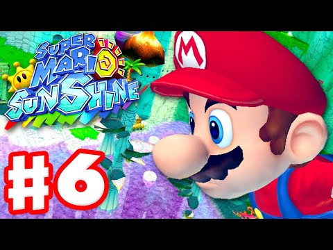 Super Mario Sunshine - Gameplay Walkthrough Part 6 - Noki Bay 100%! (Super Mario 3D All Stars)
