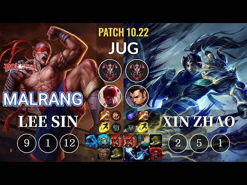 KT Malrang Lee Sin vs Xin Zhao Jungle - KR Patch 10.22