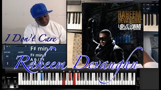 RAHEEM DEVAUGHN - I DON’T CARE (PIANO TUTORIAL) D Major