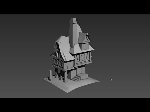 Medieval House Timelapse - Part 1 Blockout