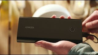 Anker PowerCore II Quick Charge 3.0 Powerbank 20.000 mAh Zwart video