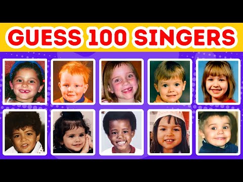 Guess the Singer by Their Childhood Photo  | 100 Celebs Challenge!