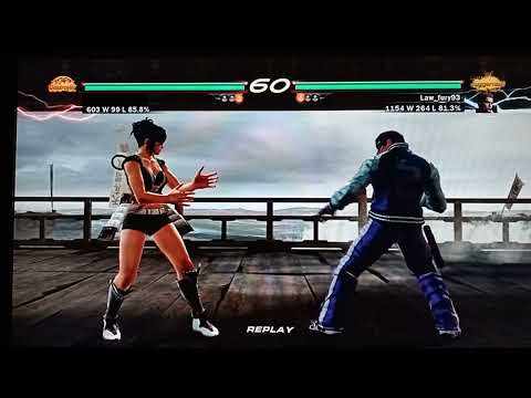 Tekken 6 PS3 PSN Online ranked match (Asuka) vs (Law)