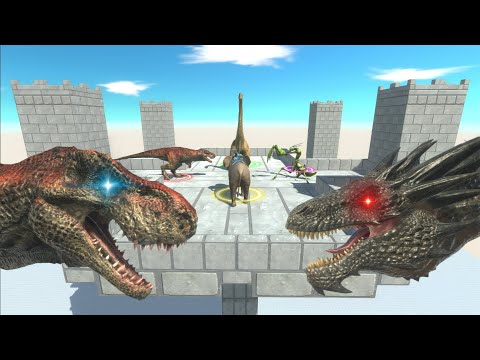 Four-sided Combat Of Units - Animal Revolt Battle Simulator