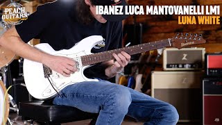 Video thumbnail for No Talking...Just Tones | Ibanez Signature Models | LM1 - Luca Mantovanelli - Luna White by Peach Guitars