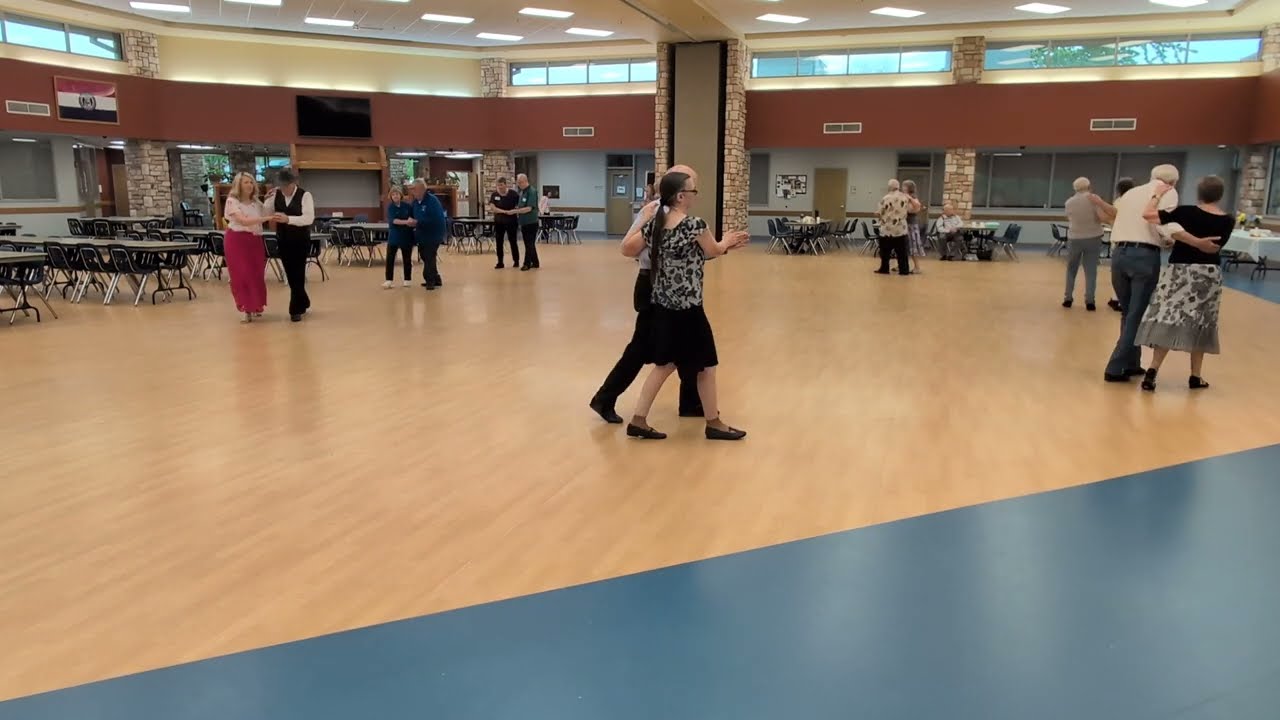 Round dancing with Carolyn Ahart cueing at the Twirl-A-Rounds Dance in Springfield, MO 4/27/25.