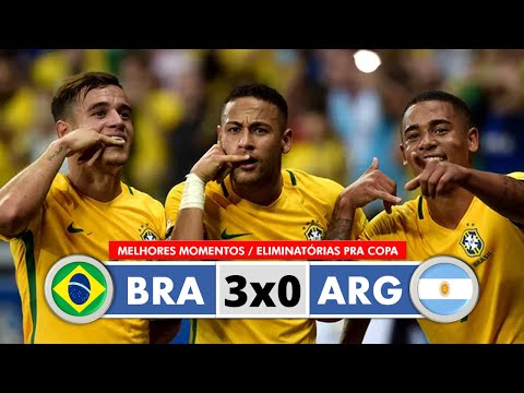 Brasil 3x0 Argentina - Melhores Momentos (FULL HD 1080p) - Eliminatórias Copa 2018 | 10/11/2016