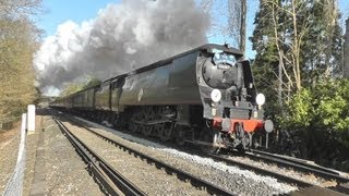 preview picture of video 'Steam Train: 34067 Tangmere's Volcanic Show, The Great Britain 6, Day 1, 20 Apr 2013'