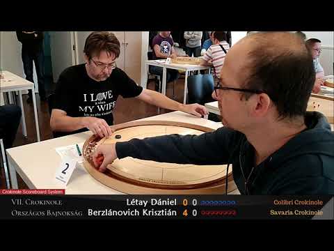 VII. Crokinole OB -Alapszakasz - Berzlánovich Krisztián vs Létay Dániel