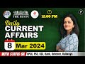 8 March Current Affairs 2024 Daily Current Affairs Current Affairs Today