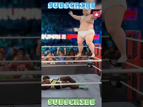 Big Baby Power Splash on Big E #bigbaby #bige #wwe #wwe2k23 #viral #ytshorts #shorts