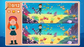 Viki Spotter: Undersea, Level 7 Walkthrough, 1080p/60FPS.