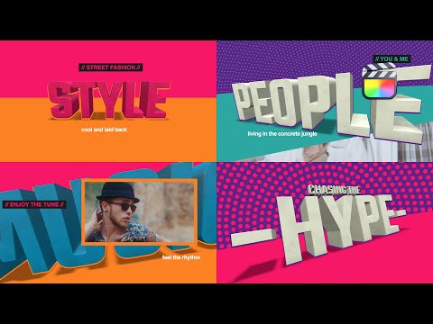 3D Slogans Modular Template for Apple Motion & Final Cut Pro - MotionVFX