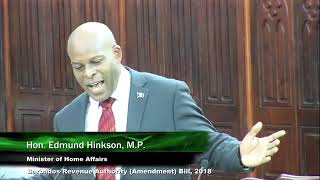 Edmund Hinkson at The House Of Assembly - 3rd sitting