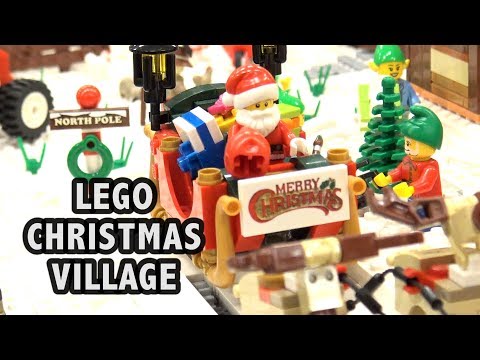 Huge LEGO Winter Holiday Village | Skaerbaek Fan Weekend 2017
