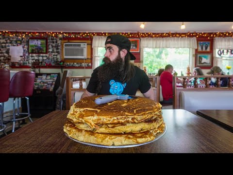 The Epic Pancake Challenge at Papa Pete's in Vermont