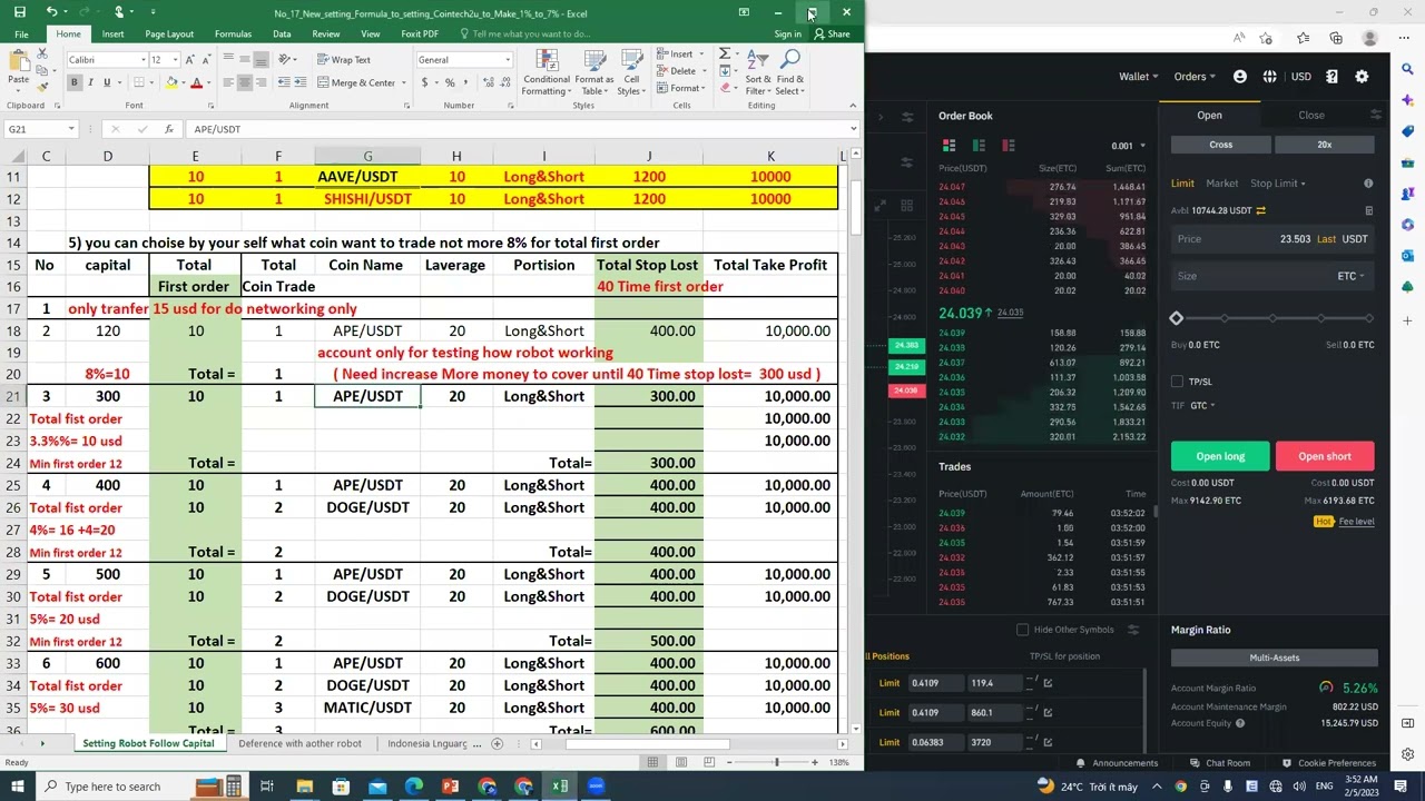 CoinTech2u How to Setting New Millionaire Strategy Auto 9 Layer Up & Down
