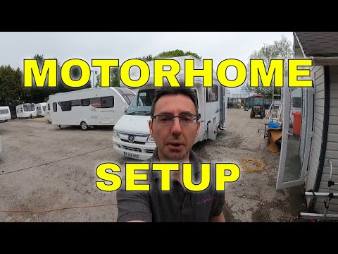 How to set up a motorhome on site