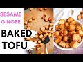 BAKED TOFU Sesame Ginger Baked Tofu Recipe How To Cook Tofu
