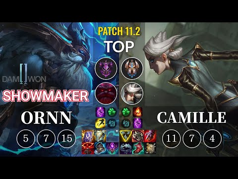 DWG ShowMaker Ornn vs Camille Top - KR Patch 11.2