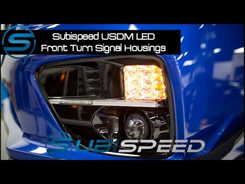 Subispeed - USDM LED Front Turn Signal Housings - 2015 WRX/STI