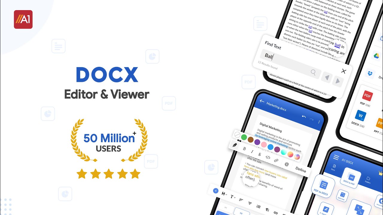 View & Edit Docx and Word file on android