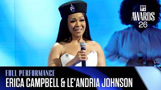 Erica Campbell &amp; Le'Andria Johnson Honor Legends With a Moving In Memoriam Performance
