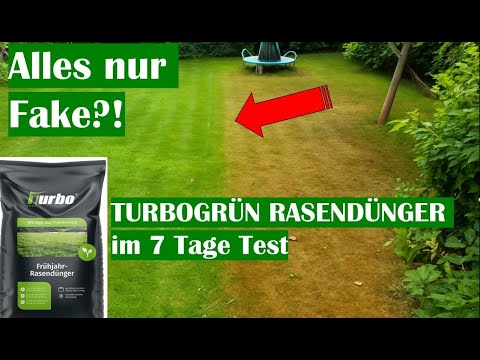 TURBOGRÜN lawn fertilizer review and test after 7 days - Is it all fake or does it really work? 🌿🌿🌿