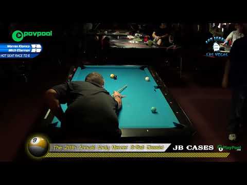 #16 - Warren KIAMCO vs Mitch ELLERMAN - 2018 Andy Mercer 9-Ball Classic!