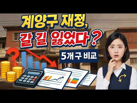[심층진단] "돈은 벌어도 쓸 곳이 없다?"… 인천 5개 구 재정 성적표가 말하는 '계양의 위기'
