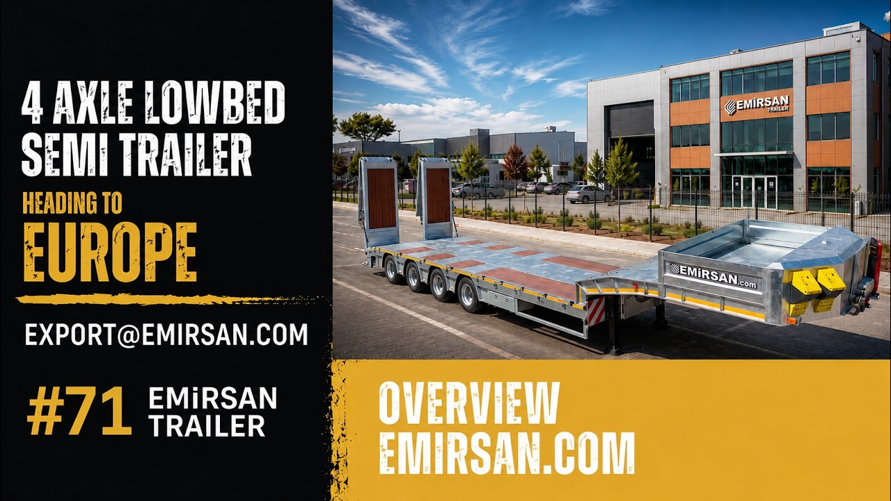 4 Axle Lowbed Semi Trailer by Emirsan