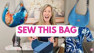 You Can Make This Bag! Crescent Moon Sewing Tutorial (No Binding!)