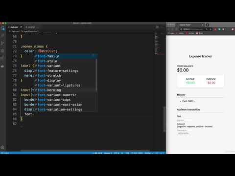 Expense Tracker Using Java Script Ep 3 Project Css