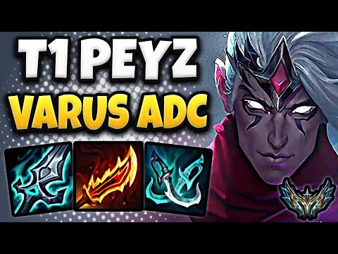 T1 Peyz Varus vs Sivir [ ADC ] Patch 25.24 Ranked Korea