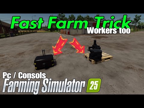 How To FAST FARM on FS25 with this Trick / Workers Too !