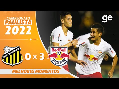 Gols e lances de Novorizontino x Red Bull Bragantino