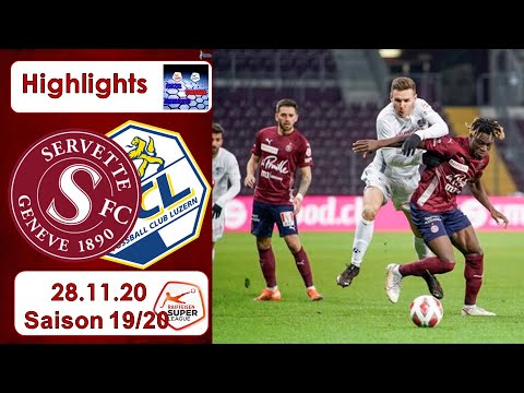 Highlights: FC Servette - Genf vs FC Luzern (28.11.2020)