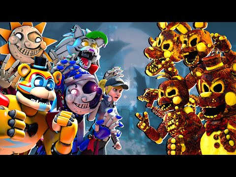 [SFM FNaF] Security Breach vs Lava Animatronics