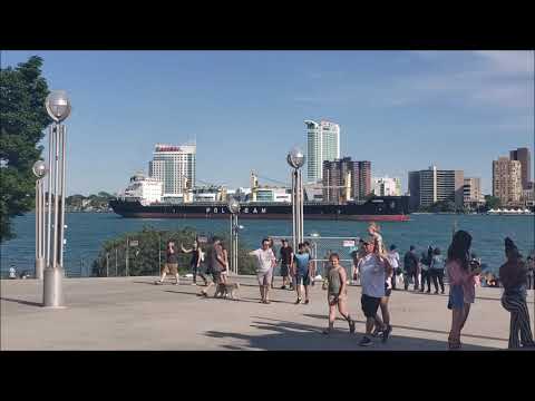 Walking through Downtown Detroit on the first weekend of summer