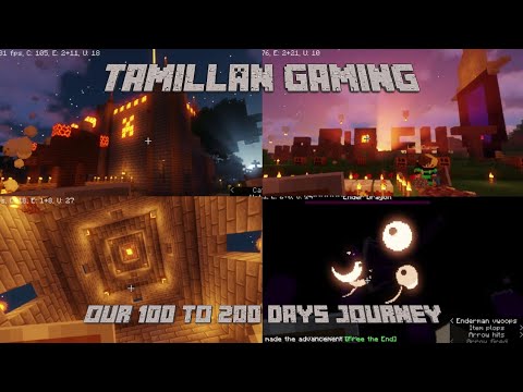 We spend 200 days in minecraft building our SMP world || TamilLAN gaming ||