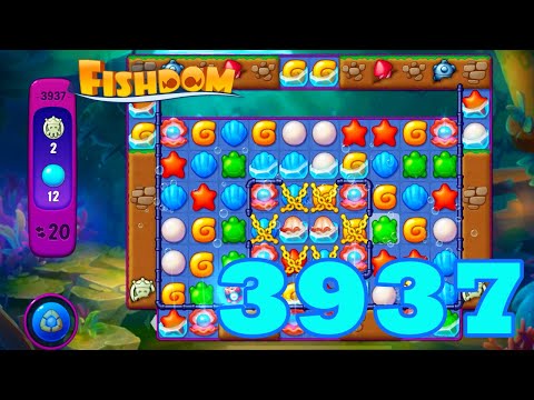 Fishdom Level 3937 HD Walkthrough | 3 - match puzzle game | gameplay | android | GameGo Game | IOS